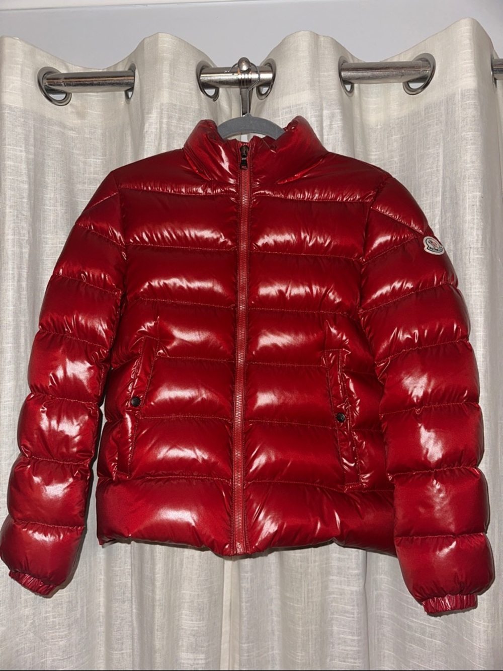 Moncler Burgundy Red Puffer Jacket